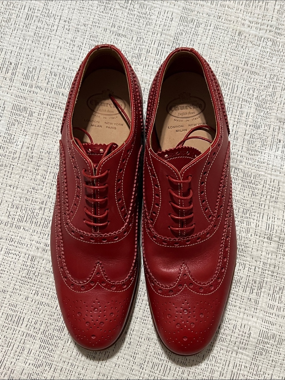Church’s Burwood Wingtip Oxford Shoes | Women’s EU 39 / US 8.5 Made in Italy